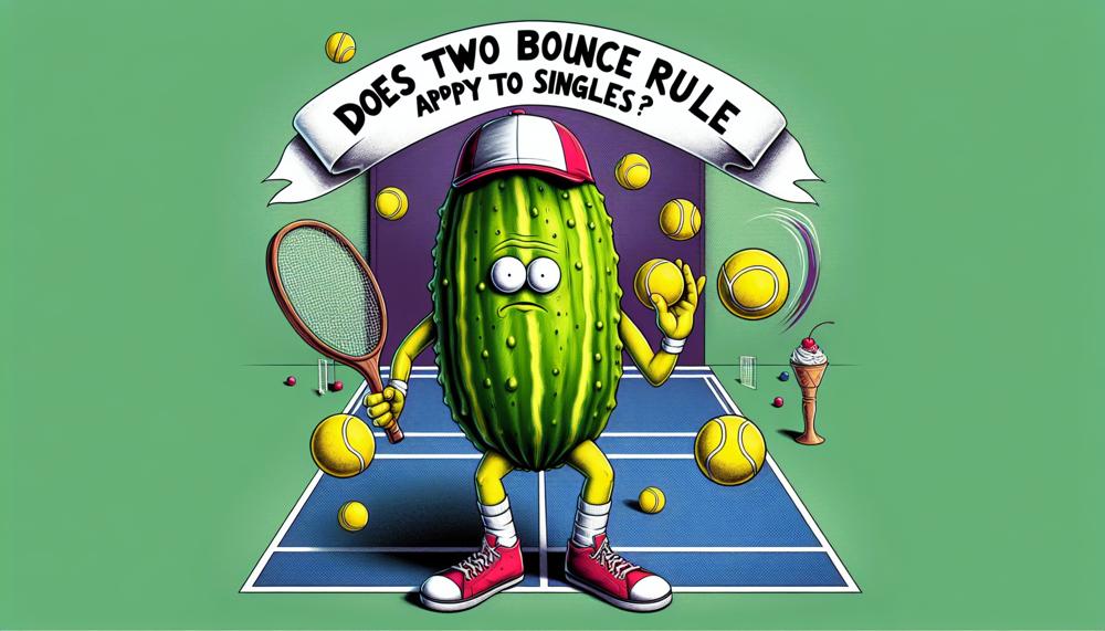 Does The Two Bounce Rule Apply To Singles pickle